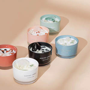 Florescence vela perfumada de cristal creativa personalizada para eliminación de olores adornos decorativos de vacaciones para bares y hogar - Product Image 4