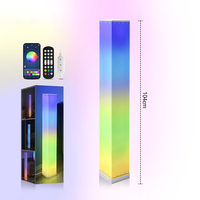 Lámpara de Ambiente Inteligente RGB para Piso, Control por Aplicación, Sincronización Musical, Barra de Luz LED Rítmica para Sala de Juegos, Decoración Navideña
