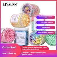 Savon gommage corporel au beurre de karité personnalisé Crème de bain melon d'eau fraise latte Rasage Produit de beauté pour soins personnels