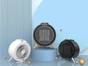 Mini calentador de ventilador de cerámica mini ventilador de calentador electrónico con calentador de ventilador de control de perilla