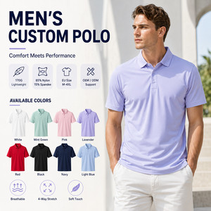 Polo de Rendimiento para Hombre con Logotipo Personalizado, 170G, 15% Spandex, Elástico en 4 Direcciones, Transpirable, Estilo Casual de Negocios, Venta al Por Mayor, Tallas S-4XL, Color Ébano - Product Image 1