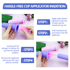 <span class=keywords><strong>Applicateur</strong></span> de <span class=keywords><strong>coupe</strong></span> <span class=keywords><strong>menstruelle</strong></span> vaginale biologique réutilisable personnalisé en gros <span class=keywords><strong>applicateur</strong></span> de tasses de période - Product Image 3