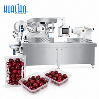 Machine de thermoformage et d'emballage sous vide automatique Hualian HVR-320A(Q) pour cerises et fruits frais