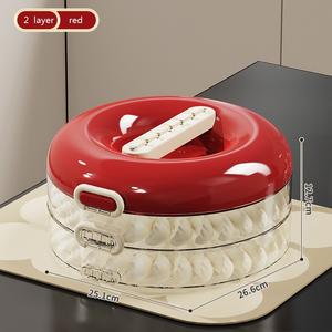 Organizador <span class=keywords><strong>de</strong></span> 3 Niveles para Almacenar Dumplings, Galletas, Wontons, Donuts, Contenedor para Refrigerador, Contenedor para Carne Fría, Contenedor para Tocino - Product Image 5