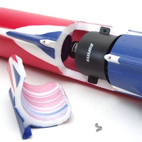 Avion RC FMS Avanti V3 EDF Jet PNP 70 mm avec moteur, ESC et train d'atterrissage améliorés