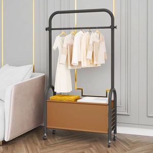 <span class=keywords><strong>Porte</strong></span>-vêtements unipolaire cintre en tissu <span class=keywords><strong>porte</strong></span>-vêtements support pour magasins mode lumière luxe grande capacité - Product Image 6