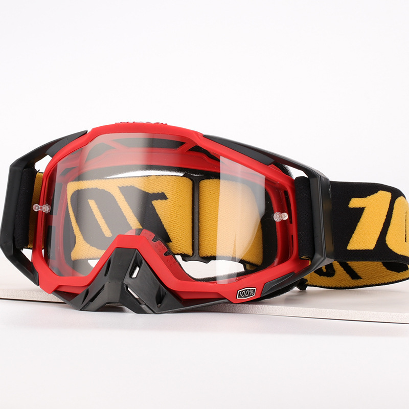 Black-red frame + clear lens