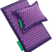 Kit de tapis de massage d'acupression de bien-être pour le yoga de qualité supérieure, coussin de relaxation profonde pour la gestion du stress et les soins de santé à domicile
