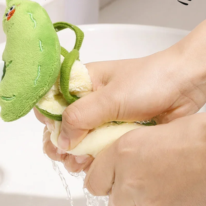 Serviette de toilette carrée en velours corail, absorbante, à suspendre, pour salle de bain et cuisine - Product Image 5