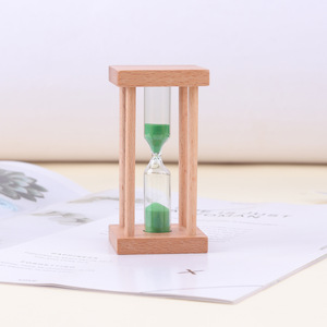 Sablier en verre moderne, écologique, fait à la main, durable, 1, 3, 5 minutes, décoration pour bureau/salon - Cadeau de mariage/anniversaire - Product Image 4
