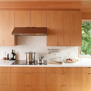 CBMmart настроить Американский Дуб твердой древесины белая краска кухонный шкаф