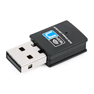 มินิUSBไร้สายWifi Dongle 2.4GตัวรับWifiสําหรับพีซีโรงงานจําหน่าย300Mbps USB 2.0สต็อกWifi Lenovo Ideapad 3ภายนอก