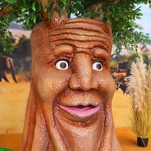 Arbre animatronique parlant de haute qualité, 5 m, résistant aux intempéries, pour intérieur/extérieur, centre commercial, parc à thème, décor personnalisable (bouche/yeux) - Product Image 4