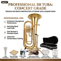 Factory Supply Brass Instrument All Kinds Brass Musical Instruments Bb Key Tuba for Sale