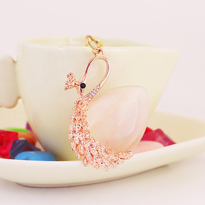 Wholesale Fashion Korean Crystal <strong>Swan</strong> Keyholder Elegant <strong>Swan</strong> <strong>Keychain</strong> for Women Keyholder - Product Image 2