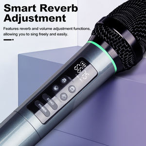 ไมโครโฟนไร้สายแบบพกพา ระดับมืออาชีพ ตัดเสียงรบกวนได้ น้ำหนักเบา ใช้ได้กับทุกอุปกรณ์ เหมาะสำหรับร้องคาราโอเกะ - Product Image 4