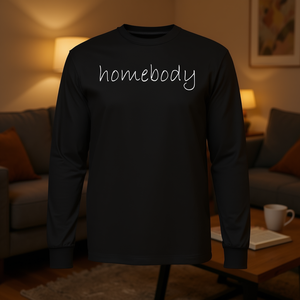 Camiseta de manga larga Homebody para introvertidos que aman el hogar y la familia - Product Image 3