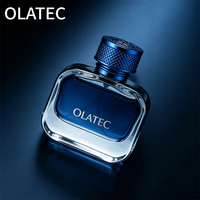 Botella de Perfume Cuadrada de 100 ml de Alta Gama con Etiqueta Metálica Personalizada, Tapa Segura y Caja de Regalo de Alta Gama a Juego