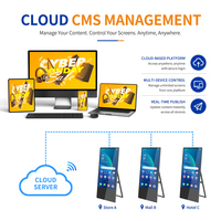 Pantalla Digital Vertical de 43 Pulgadas 4K FHD con Sistema Android, WiFi, USB, Reproductor de Publicidad Independiente