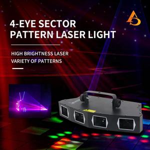 Iluminación Profesional para Escenarios, Luz Láser RGB de 4 Ojos a Todo Color, Luz Láser LED para Discotecas y DJ - Product Image 2