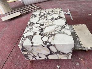 OEM Calacatta Viola Cube <strong>Coffee</strong> <strong>Table</strong> Luxury <strong>Coffee</strong> <strong>Table</strong> Living Room Furniture Standard Modern <strong>Coffee</strong> <strong>Table</strong> <strong>Rectangle</strong> - Product Image 3