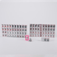 Tuiles de mahjong en mélamine de style américain GemJoy 30 #   Coffret cadeau de 168 pièces, boîte en plastique portable, emballage souple rouge