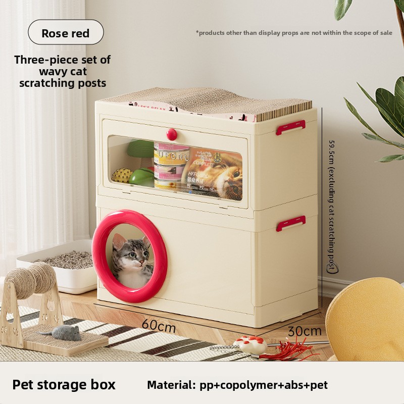 Jaula para gatos (doble capa con rascador) - R