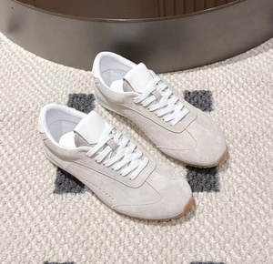 Classic suede leather black and white striped <b>soft</b>-soled casual versatile business-casual couple's <b>shoes</b> from Dechen - Product Image 5