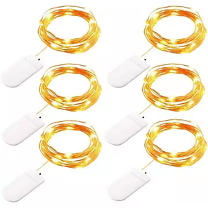 <span class=keywords><strong>Guirlande</strong></span> <span class=keywords><strong>lumineuse</strong></span> LED miniature de Noël alimentée par piles, 1-5 m, fil de cuivre, <span class=keywords><strong>pour</strong></span> intérieur, mariages, fêtes de Noël - Product Image 2