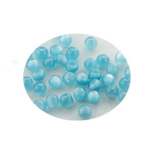 Perline blu Ilan Abalorio da 8 mm per la creazione di gioielli - Product Image 2