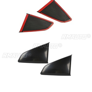 For Ford Mustang GT 2015-2019 Car Rear Triangle <b>Window</b> Shark Cheek Trim Body Kit Rear Side Vent <b>Window</b> Trim <b>Cover</b> Modification - Product Image 5