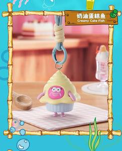 Authentique Beechburg Food Party Series Blind Box Toy Pendant Sponge-bob Car Keychain Drawn Bag Pendant Chain Collection Kid <span class=keywords><strong>Gif</strong></span> - Product Image 5