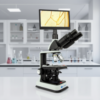 EOC Laboratory Digital Optics Microscope with LED Light Source 1000X 1600X 4K Biological LCD Screen for Student School Labs