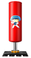 KDST Ensemble de sacs de frappe verticaux autoportants en PU avec cadre en acier 13-15KG pour Enfants (Boxe et Taekwondo) – Utilisation à domicile, Gants inclus