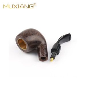 Muxiang Solid Wood Tobacco Pipe Bent Type Chicken Wing Wood Customizable For Smoking - Product Image 2