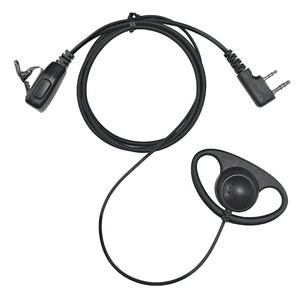 سماعة أذن على شكل حرف D سدادة أذن أذن واضحة جودة صوت سماعة أذن لاتجاهين للراديو لمستخدمي جهاز اتصال لاسلكي - Product Image 1