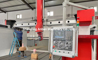 Machine de fraisage CNC 5 axes ANBEN Jinan avec axe rotatif, commande Syntec, NC Studio DSP, moteur Yaskawa 9kw, broche simple