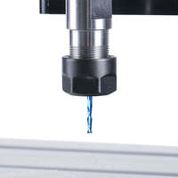 Fresa de compresión de carburo para router CNC, de 2 filos, con recubrimiento nano azul, para madera, con vástago de 1/4, 3/8, 1/2 pulgada