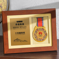 Plaque de médaille sportive en métal et bois massif, gravée au laser, écologique, personnalisée, créative, pour trophée de retraite honorifique ou de bénévole