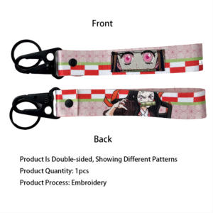 1000 personnalisé Anime aigle bec porte-clés Promotion Nylon ruban porte-clés Sublimation impression lanière porte-clés moto clé <span class=keywords><strong>Ch</strong></span> - Product Image 4