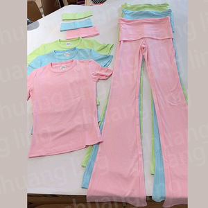 <span class=keywords><strong>Abbigliamento</strong></span> da donna con Logo personalizzato manica corta in cotone Casual con pantaloncini morbidi pantaloni a zampata <span class=keywords><strong>abbigliamento</strong></span> donna - Product Image 5