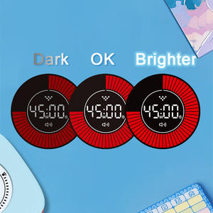 T26Cプラスチックデジタルビジュアルタイマー60分カウントキッチンクッキングホームスクール用品強化された学習キッチンタイマー - Product Image 4