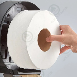 Virgin Pulp Bathroom Tissue 100% Virgin Pulp Bulk Soft 2-Ply <b>Toilet</b> Paper Jumbo <b>Roll</b> - Product Image 1