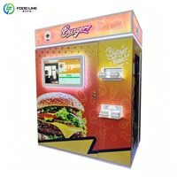 Distributeur automatique de nourriture chaude sur pied pour frites surgelées, poulet frit, hamburgers
