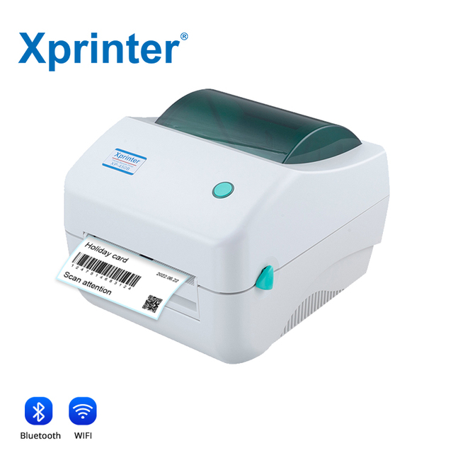 Xprinter XP-450B 4 Inch Desktop Direct Thermal Label Printer With USB BT Interface Barcode Printer Shipping Label Printer