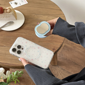 Glitter Star Mirror Magnetic <b>Holder</b> Phone Case Sweet Women Protective Cover For <b>iPhone</b> 16ProMax 15 14 13 - Product Image 3