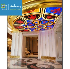 Cúpula de techo de cristal de color azul - Product Image 6