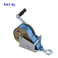 Treuil manuel de bateau de qualité supérieure, 1200LBS, en acier inoxydable, avec sangle