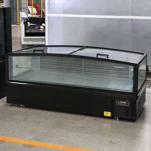 Congelador de Isla con Ventana de Gran Capacidad, de Alta Calidad, Duradero, Personalizable, con Descongelación Automática R290, Enchufe Europeo, para Supermercados y Boutiques - Product Image 4