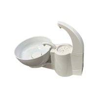 Accessoires dentaires Chaise de traitement complète Siège de rinçage à eau Siège de crachoir en céramique rotatif Plateau d'eau pour rince-bouche